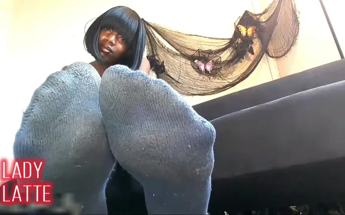 Goddess chy latte: Sensual Sock Sniffing Ebony Foot Fetish