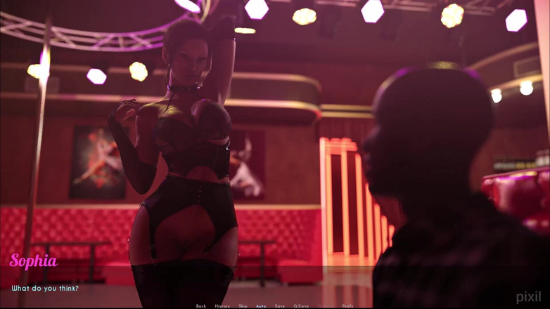 Johannes Gaming: AWAM - 最后的任务 - sophia展示了她的性感服装和她的屁股插头