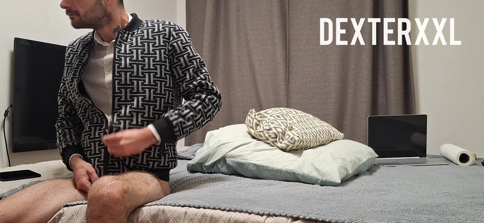 Dexterxxlfun: Rider en enorm kuk gay anal creampie