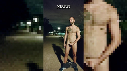 Xisco: Risky jerkoff at night