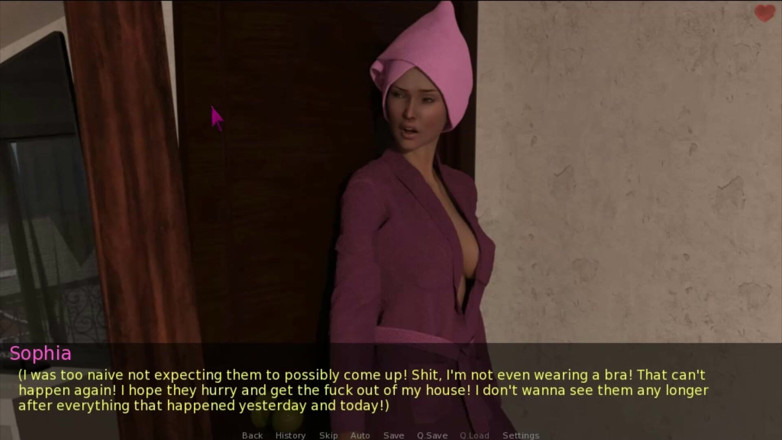 Visual Novels: Istri dan ibu tiri bagian 17 - keluar dari kamar mandi dan...