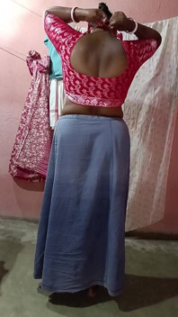 Yellow Saree Dropping Solo Sfw