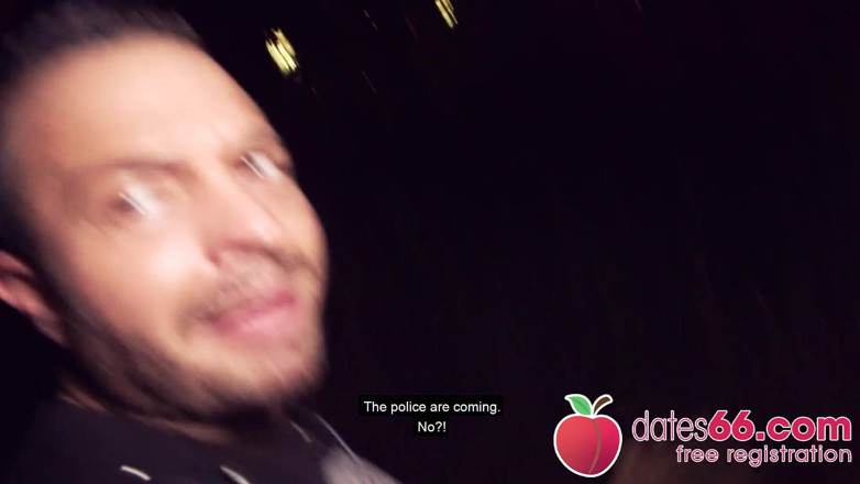 Dates66: Outdoor BANG! Kessie Shy behind Berlin billboard! (ENGLISH)