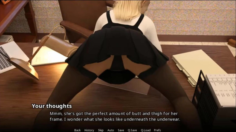 Visual Novels: WVM stars university část 65 - sex v cizí skříni se sex blondýnou