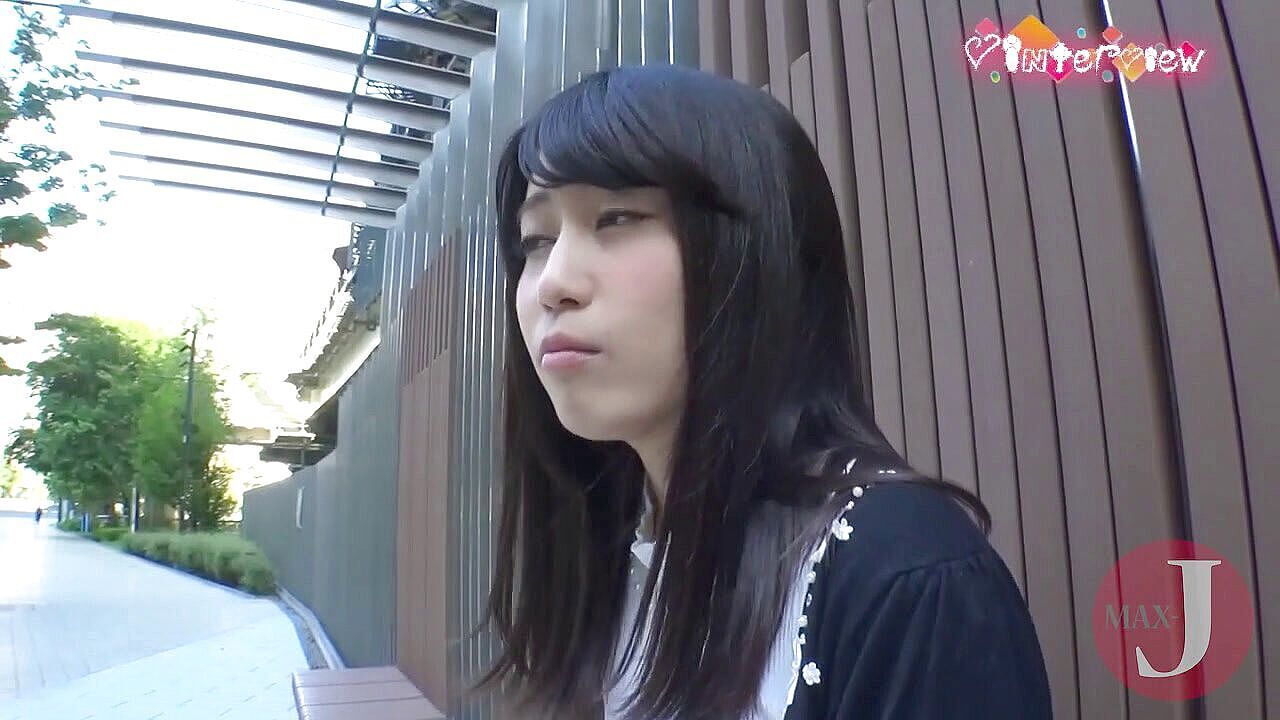 Japanese teen interviewed on the streets-Dark girl-Asian happy ending