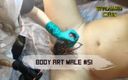 Waxing cam: She Does Intimate Body Art to a Guy