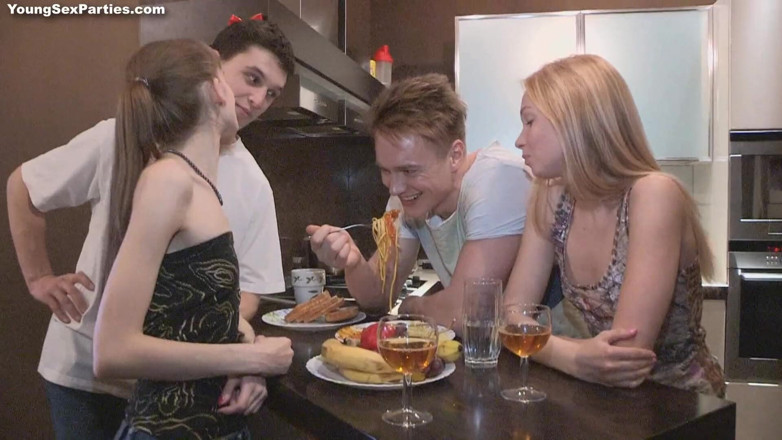Young Sex Parties: Teen Swingers Fuck Together