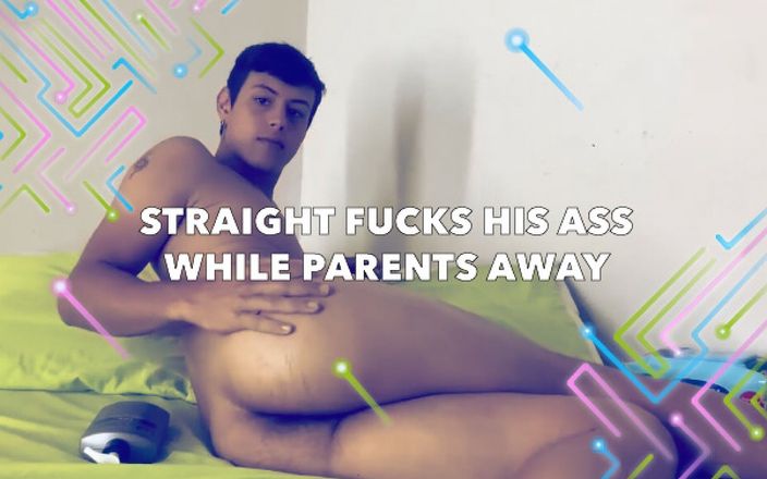 Evan Perverts: Straight fucks his ass while parents away