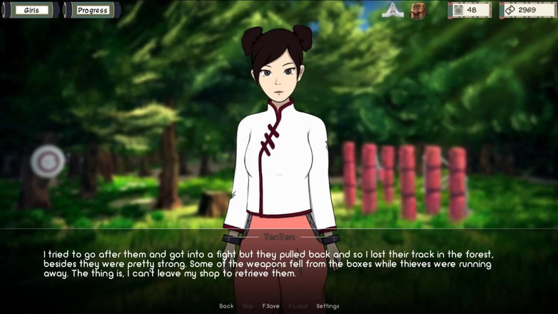 LoveSkySan69: Naruto - Kunoichi Trainer [v0.13] Část 15 Hořící tenten od Loveskysan69