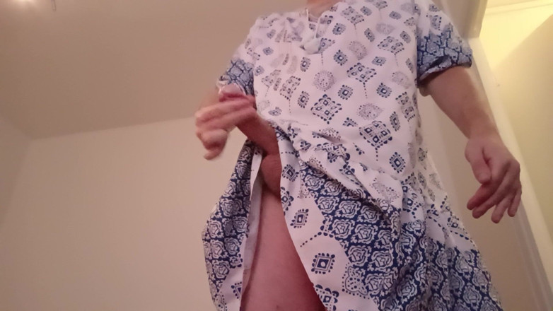 Ed Eden: Blue and White Long Dress