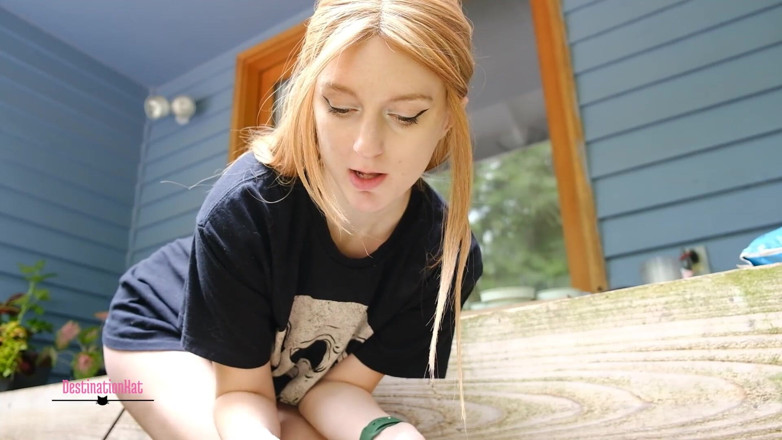 Destination Kat: Shaved Pussy Gardening