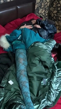Several Shiny Down-jackets Used for Fucking and Masturbating 267