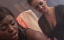 Bananas with Melons: Wetty Babes Scene-4_busty Brunette Lesbian Vampire Fucks Her Black Friend...