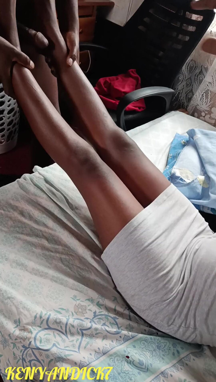 Kenyan Dick: Morning Glory Fucking Petite Chocolate Lady with Hairy Pussy as...
