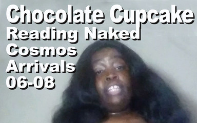 Cosmos naked readers: Chocolade cupcake naakt lezend De Cosmos Aankomsten