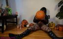 Jadehedonic: Goth Transgirl Silene Stuffs Pumpkin