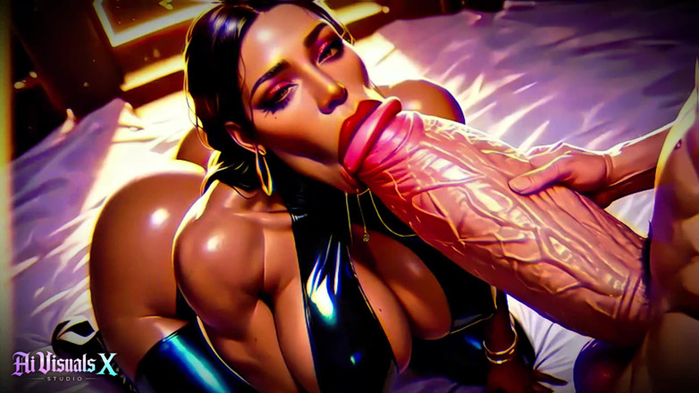 AI Visuals X: Büyük götlü zenci orta yaşlı seksi kadınlar - sakso ve sikiş -...