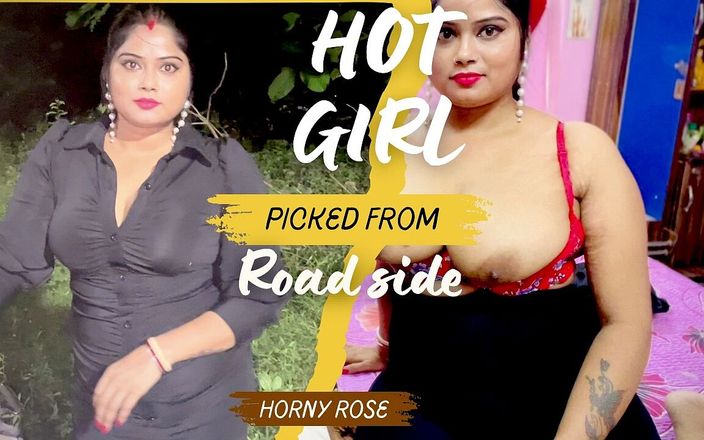 Horny Rose: Heet meisje geplukt van wegkant