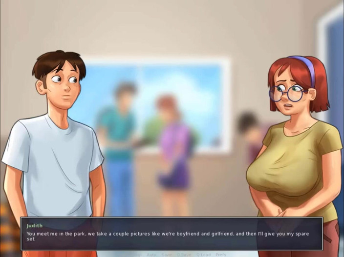 Cartoon Play: Summertime saga part 217 - selfie