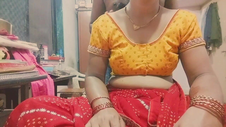 Hemant: 穿着纱丽的热辣后入式性爱