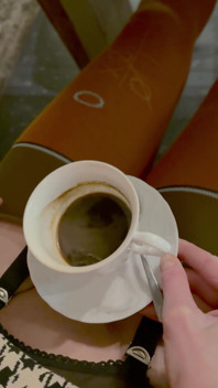 No Panties in a Cafe