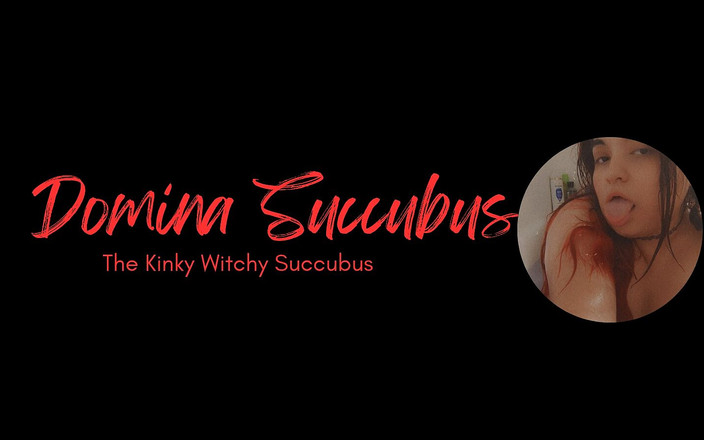 Domina Succubus: Gaun hitam dengan dildo biruku
