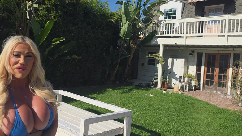 Tommy Wood XXX: Huge Boobs Blonde Bimbo Neighbor Fucking Huge Cock Stud