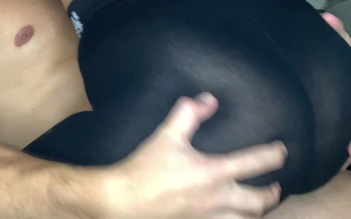 Spanish Couple NoID: Dry Humping While He Touches My Tits and Ass