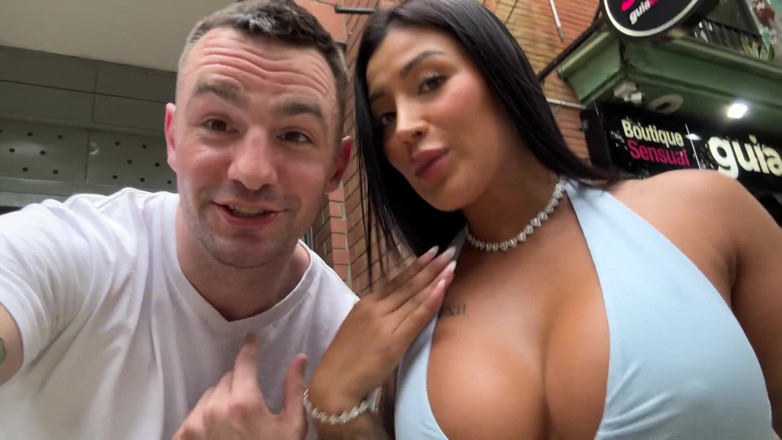 Andres Acosta: Busty Latina Mariana Martix Goes Sex Shop Lingerie Shopping and...