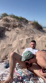 Stepdaddy Fucks Big Ass Muscular Sportsman on the Beach