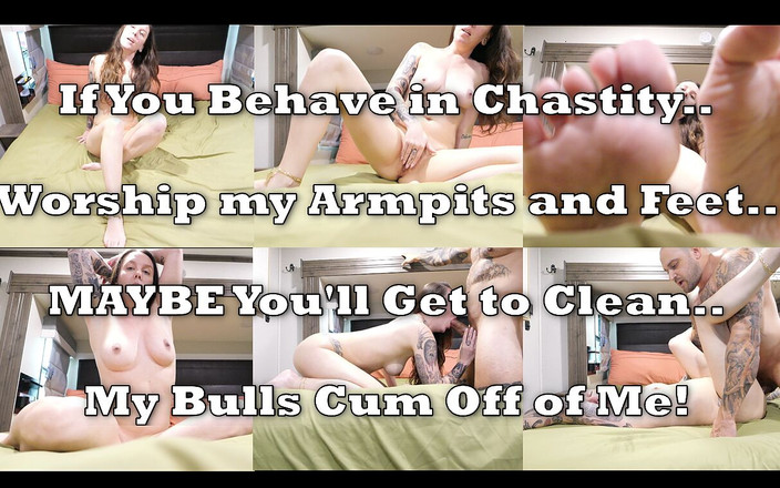 xNatashaGrey: Rimani rinchiuso in castità mentre il mio toro ti fa...