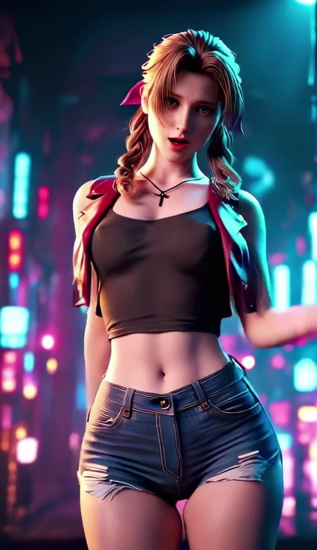 3D-Hentai Games: エアリスの陽気なダンス