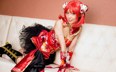 Go Sushi: Cosplay se sexy teenagerkou Love Saotome ošukanou ve trojce