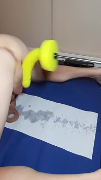 Dildo Fucking Fun with Mike Essex on the Fucking Machine