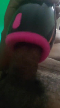 Stroking My Brown Cock with My Oral Sex Toy Until I Cum