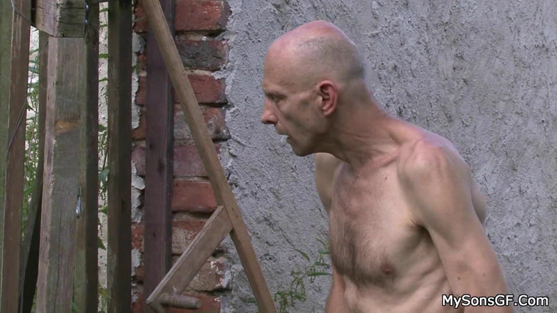 My Sons GF: Nude sunbathing in the country goes wrong
