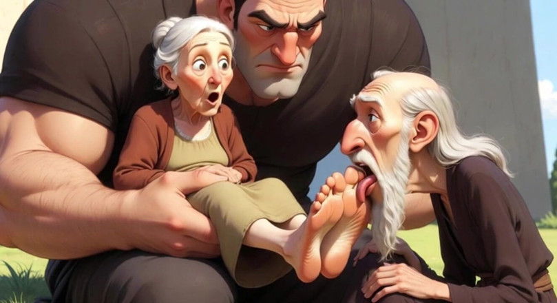 YOUR BEST FANTASY: Cuckold Husband Licks Wife's Feet While She Sits on Her...