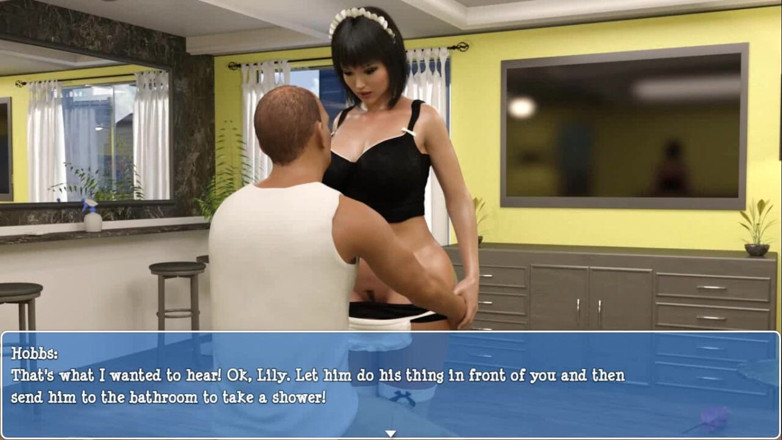 Dirty GamesXxX: Lily of the valley: naughty housemaid with a butt plug...