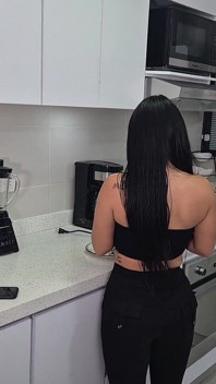 Cute Latina Pays Plomero Apprentice with a Good Ride on His Cock and She Comes Richly