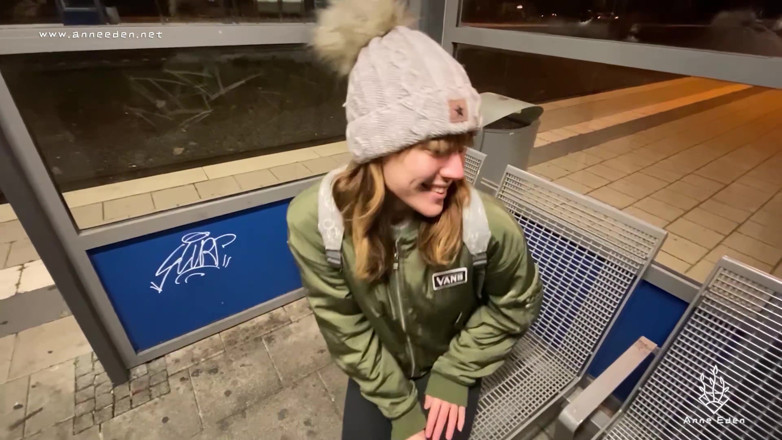 Anne Eden: Brazen train station quicky !!