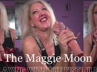 Maggie Moon: Playing with the Hand Dildo Can I Get It All...