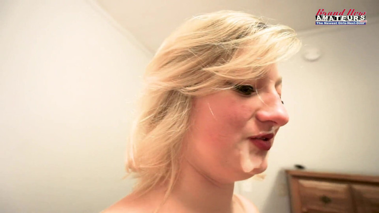 Brand New Amateurs: Short sassy BBW 18yo Faith rides cock with huge cum on...