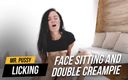 MrPussyLicking: Face sitting and double creampie