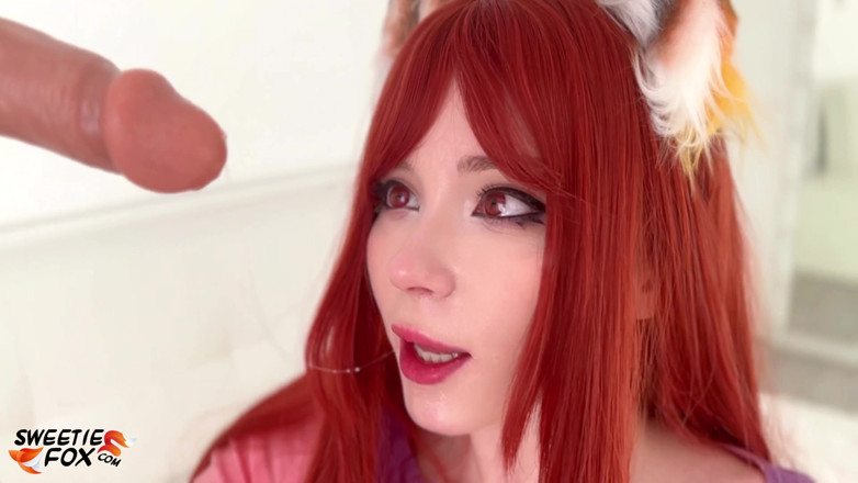 Sweetie Fox: Busty hottie cosplay Holo and Spice and masturbates wet pussy...