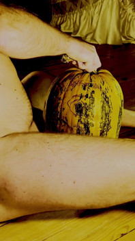 Rough Fucking in the Mouth of a Scary Pumpkin!