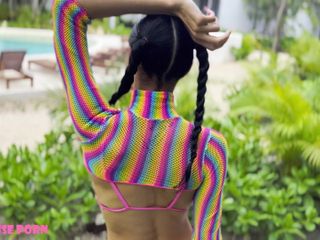 Arthouse Porn: Skinny Colombian Girl Violeta Grey Loves Lollipops, Sucking &amp; Fucking