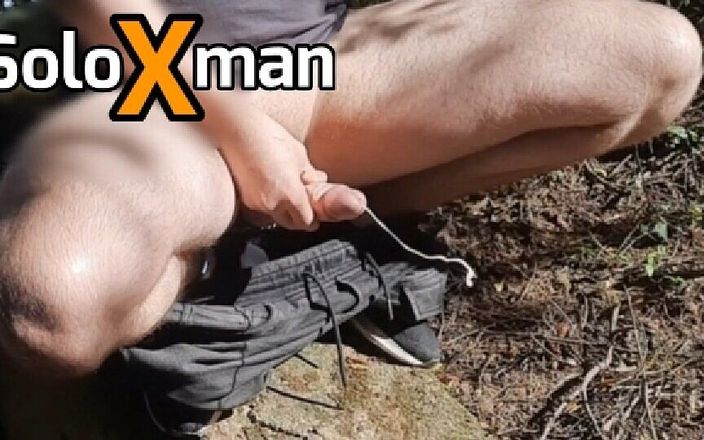 Solo X man: Masturbate in Public. Hurry to Orgasm - Solo Xman