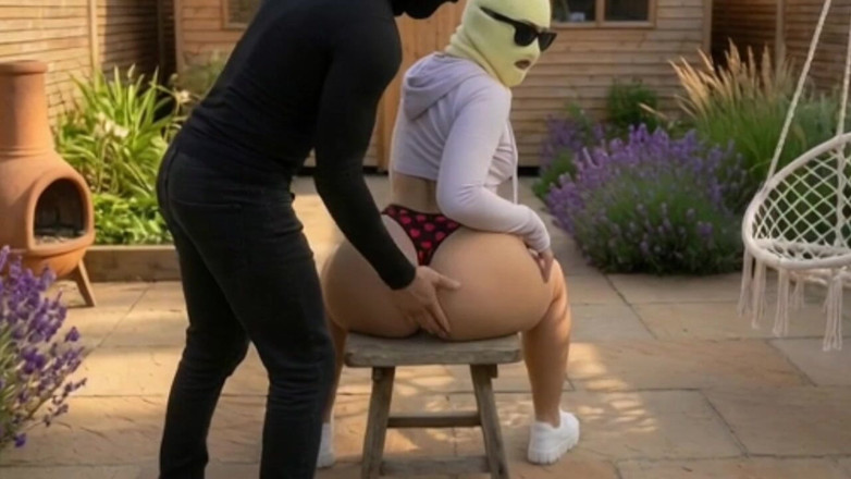 Animate golden: Stepfather Pressing His Petite Big Ass