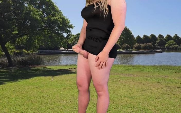 Lucas Nathan King: Masturbare cu transsexuală blondă