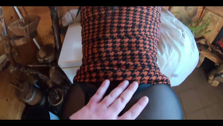 MilfyCalla: Milfycalla Fucked in Ripped Pantyhose &amp; Downjacket by Her Boss Office...